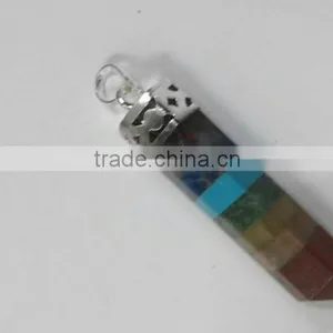 7 Chakra Point Gemstone Pendants thumbnail-1