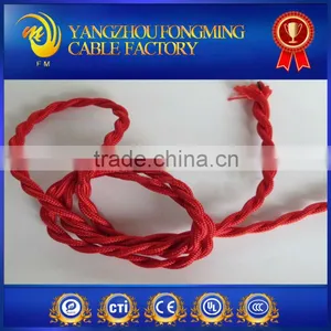 2.0mm2 Cotton Braided PVC Insulation Electric Cable Wire With High Temperature and High Voltage PVC Light Cord thumbnail-5