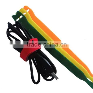 Nylon Colorful Back to Back Hook and Loop Wire Cable Tie thumbnail-1
