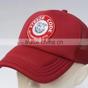 Red Polyester Foam Snapback Hat thumbnail-1