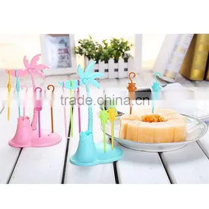 Kids' Plastic Fruit Fork Set of Coconut Monkey Shape thumbnail-1