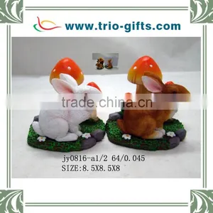 Polyresin Rabbit Statue for Home Decoration thumbnail-1