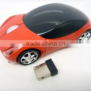 USB 2.4GHz 3D Optical Vehicle Mouse Car USB Wireless Mouse For PC Laptop Computer thumbnail-1