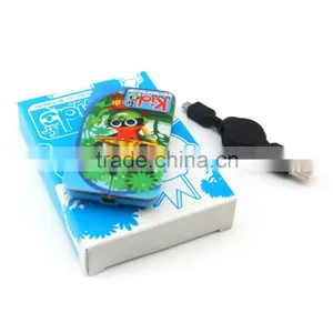 Flat Mouse With Full Color Printing,USB Optical Ergonomic Vertical Wired Mouse With Customized Full Color Logo thumbnail-2