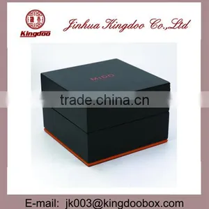 Jinhua Supplier Handmade Rectangular MDF Wooden Watch Box With Flip Lid thumbnail-3