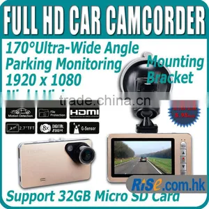 8.98mm Ultra Slim 1080p HD DVR Camera Camcorder Video HDMI G-sensor Dash Cam 2.7" Car Recorder thumbnail-1