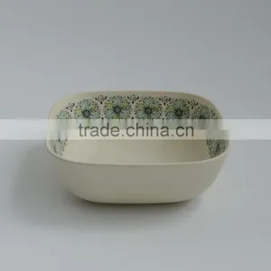Eco Bamboo Fiber Square Bowl thumbnail-1