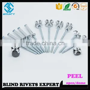 HOT SELLING OPEN END MANUFACTURER ALU/ST POP PEEL TYPE RIVETS thumbnail-2