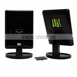 Touch Sensor Free Rotating LED Lighted Cosmetic Mirror Stand thumbnail-4