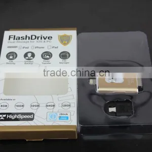Wholesale Fast Drives for Iphone/ipad/ipod/andoir 16GB/32GB/64GB/128GB OTG I-Flash Drive thumbnail-3