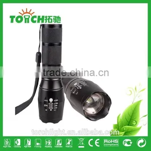 Super Waterproof Zoomable Led Flashlight T6 High Power Flahslight Use 1*18650 Battery Hiking Led Lamp thumbnail-3