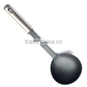 Food Grade Non-stick Nylon Ladle With Steel Handle thumbnail-1