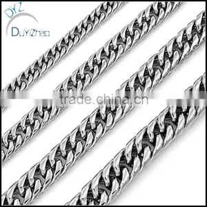 Men's Stainless Steel Curb Cuban Chain Necklace Jewelry Gift thumbnail-3