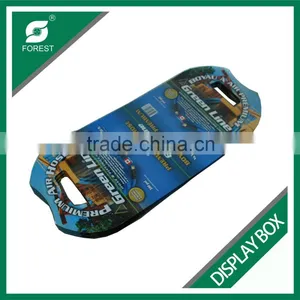 LARGE SIZE CORRUGATED DISPLAY HOLDERS WITH FULL PRINTING FLAT PACK FOLDABLE SHIPPING BOXES WITH HANDLES thumbnail-3