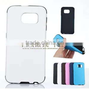 High Quality Ultrathin Carbon Fiber Style Soft TPU Back Cover Case For Samsung Galaxy S6 thumbnail-4