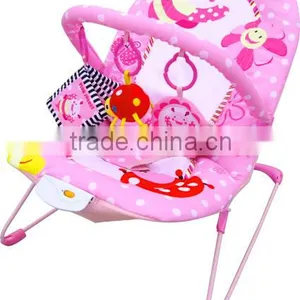New Design Pink Insect Baby Rocker,musical Baby Bouncer Chair With Lovely Toys thumbnail-1