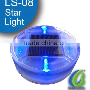 LS-08 New IP68 High Flashing Plastic Led Cat Eye Solar Powered Leds Road Stud Solar Road Safety Studs thumbnail-3