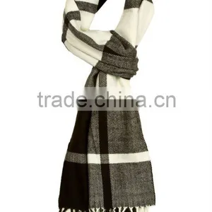 Black and Wight Men Acrlyc Scarves thumbnail-1