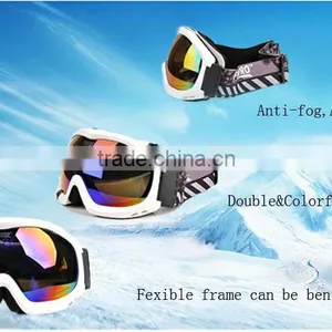 Doule Lens Snow Goggles Snowmobile Snowboard Skate Ski Goggles With Big Spherical thumbnail-1