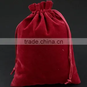 Brand New Middle Drawstring Velvet Jewelry Bags With Great Price thumbnail-2