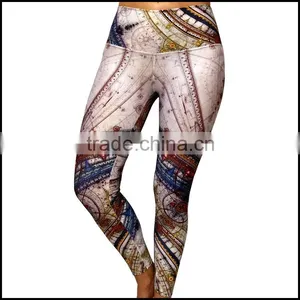 2015 Custom Design Sweatpants 3d Printing Leggings Pants Design for Women thumbnail-1