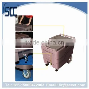 110Ltr Ice Store Cart, Ice Store Caddies, Plastic Cart for Ice Storing and Transport thumbnail-3