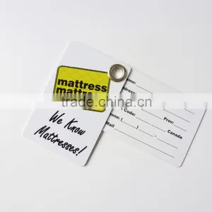 Custom 30 Mil CR80 Plastic Luggage Tags With Transparent Rope thumbnail-3