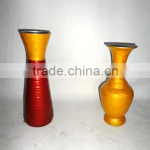 Aluminium Vase, Black Vase, Flower Vase, Modern Vase, Wedding Vase , Metal Vases, Decorative Vases, Home Decor Vases thumbnail-1