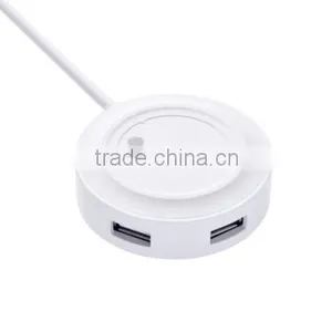 Cheapest 4 Ports Mini Media USB2.0 Hub With Led Light thumbnail-1