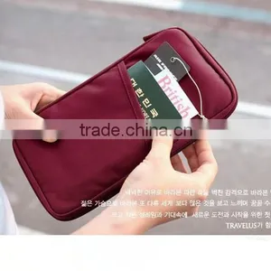 Travel Cover Organizer Zip Wallet Passport Boarding ID Card Holder thumbnail-2