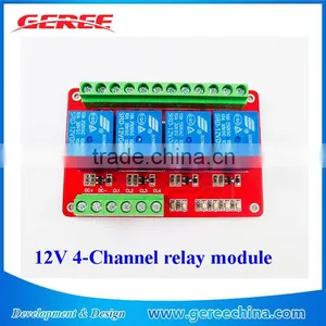 12V 4-Channel Relay Module Expansion Module Layer PCB thumbnail-1