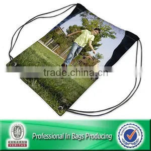 Lead-free 100% Recycled 210D Polyester Drawstring Sports Sack Packs thumbnail-4