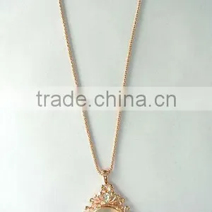 18K Gold Plating Pendant Cat-eyes Pendant Fashion Necklace Three Colors thumbnail-1