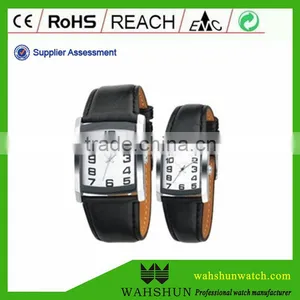 2014 Fashion Clock Leather Band High Quality Vogue Watches Couple Wholesale in China thumbnail-1