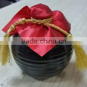 2016 New Hot Stocked Matte Ceramic Jar With Wooden Lid thumbnail-2