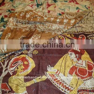 Authentic Kantha Vintage Quilt Shawls thumbnail-1