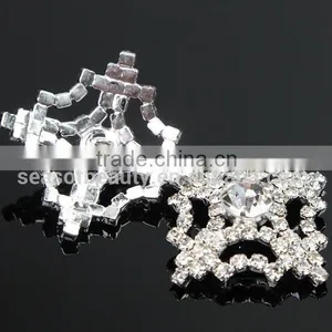 Fashional Shank Silver Diamonte Rhinestone Buttons for Apparel RNK194Y thumbnail-2