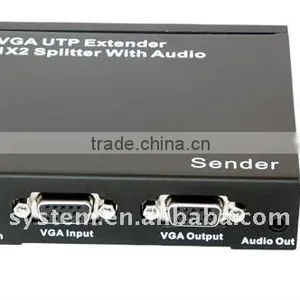 VGA UTP Extender 1x2 Splitter With Audio thumbnail-1