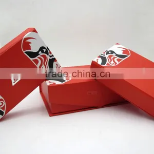 Pretty Red Tea Box With Facebook Picture thumbnail-1