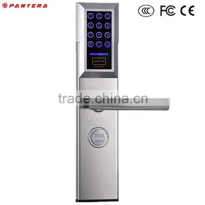 Electronic Stainless Steel Digital Code Card Access Automatic Door Lock thumbnail-1
