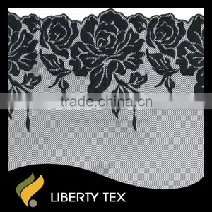 Favourable Comment Vivid Rose Embroidery Polyester Lace Fabric thumbnail-1