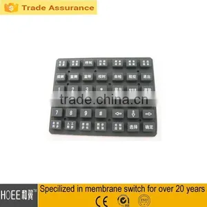 Matrix Rubber Buttons Custom Text Printed Silicone Rubber Keypad thumbnail-1