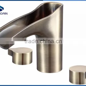 Lavatory Basin Faucet LED Brass Basin Mixer Wall Mounted Basin Tap thumbnail-1