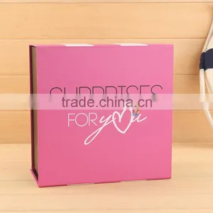 Custom Nice Folding Paper Packaging Purple Hat Boxes thumbnail-1