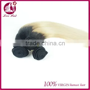 Express Wholesale Grade 7a Virgin Filipino 1b 613 Two Tone Straight Human Hair Weave Bundles Extension for Fashion Women thumbnail-6