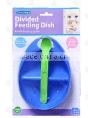 Divided Feeding Dish With Feeding Spoon thumbnail-1