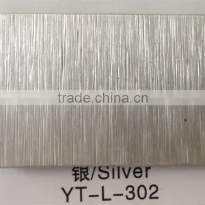 Stylish Brushed Silver Aluminum Composite Panel Decorative Building Materials Best Price List thumbnail-1