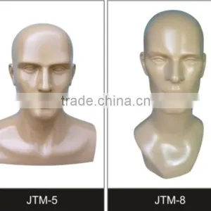 Fashion Fiberglass Realstic Hat Display Mannequin Heads thumbnail-1