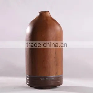 China Wholesale High Quality Wood Night Light Ultrasonic LED Aroma Diffuser,wood Essential Oil Diffuser With RoHS,CE thumbnail-3