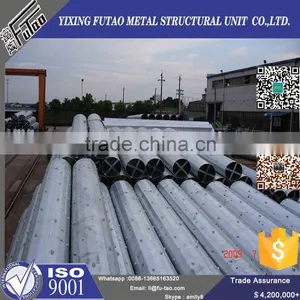 High Quality Galvanized Hot-sale Steel Tubular Telecommunication Pole thumbnail-6